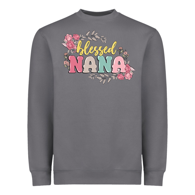 Blessed Nana Heavyweight Sweatshirt by MaliasSmallBusiness | Teevron