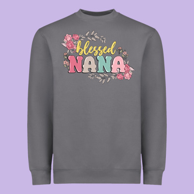 Blessed Nana Heavyweight Sweatshirt Designed By Maliassmallbusiness