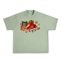 Oil Green cowgirl hat with gifts and cookies Urban Heavy Tee - AdoDesignShop