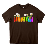 Chocolate Brown human Heavy Core Tee - HRA Design Shop