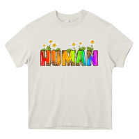 Cream human Heavy Core Tee - HRA Design Shop