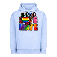 Pigment Grape Ice spread love not hate Urban Hoodie - FaDigitalArtStudio