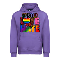 Tulip spread love not hate Urban Hoodie - FaDigitalArtStudio