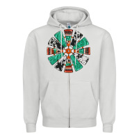 Dove Grey western windmill Zipper Hoodie - Jasminsmagicworld