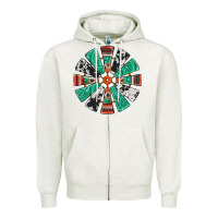 Oatmeal Heather western windmill Zipper Hoodie - Jasminsmagicworld
