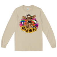 Mushroom baby cow flower Long Sleeve Tee - NancyCooperArtShop