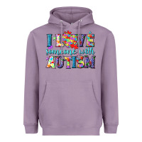 Lavender I love someone with Autism Heavyweight Hoodie - NancyCooperArtShop