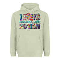 Matcha I love someone with Autism Heavyweight Hoodie - NancyCooperArtShop