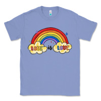 Colony Blue love is love lgbtq Classic Tee - MaliasSmallBusiness