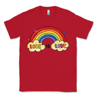 Red love is love lgbtq Classic Tee - MaliasSmallBusiness