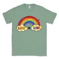 Sage love is love lgbtq Classic Tee - MaliasSmallBusiness