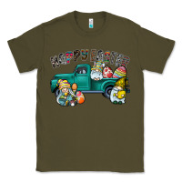 Army Green Happy Easter truck Classic Tee - CowhideDigitalArt