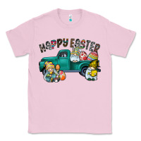 Bubblegum Pink Happy Easter truck Classic Tee - CowhideDigitalArt