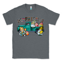 Charcoal Heather Happy Easter truck Classic Tee - CowhideDigitalArt
