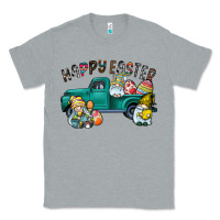 Heather Grey Happy Easter truck Classic Tee - CowhideDigitalArt
