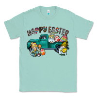 Seafoam Happy Easter truck Classic Tee - CowhideDigitalArt