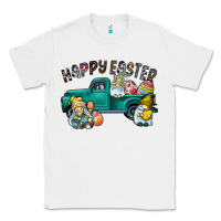 White Happy Easter truck Classic Tee - CowhideDigitalArt