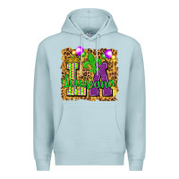 Blue Mist Louisiana leopard with balloons Premium Hoodie - HowdyJamesFarm