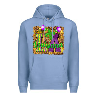 Colony Blue Louisiana leopard with balloons Premium Hoodie - HowdyJamesFarm
