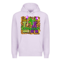Lilac Louisiana leopard with balloons Premium Hoodie - HowdyJamesFarm