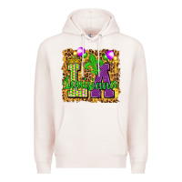 Pale Pink Louisiana leopard with balloons Premium Hoodie - HowdyJamesFarm