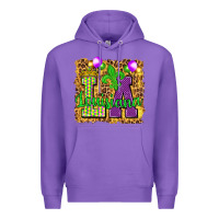 Purple Louisiana leopard with balloons Premium Hoodie - HowdyJamesFarm