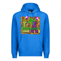 True Royal Louisiana leopard with balloons Premium Hoodie - HowdyJamesFarm