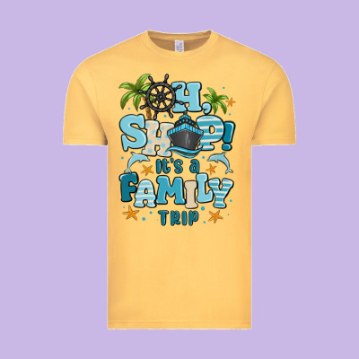 Oh Ship Its A Family Trip Vintage Tee Designed By Maliassmallbusiness