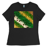 Black St. Patrick's Day leopard cowhide glitter tumbler Ladies Tee - Neo Western