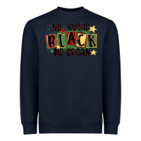 Navy no sugar black no cream Heavyweight Sweatshirt - MaliasSmallBusiness