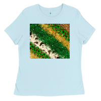 Baby Blue St. Patrick's Day leopard cowhide glitter tumbler Ladies Tee - Neo Western