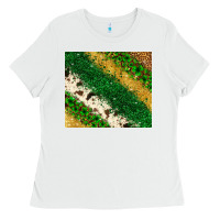 White St. Patrick's Day leopard cowhide glitter tumbler Ladies Tee - Neo Western