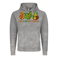 Cloud Rock peace love st patricks day Vintage Hoodie - NancyCooperArtShop