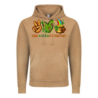 Vintage Camel peace love st patricks day Vintage Hoodie - NancyCooperArtShop