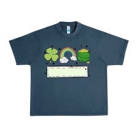 Midnight Navy st patrick's trio name patch Urban Heavy Tee - MaliasSmallBusiness