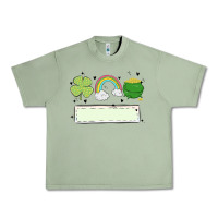 Oil Green st patrick's trio name patch Urban Heavy Tee - MaliasSmallBusiness