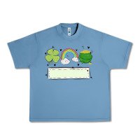 Pebble Blue st patrick's trio name patch Urban Heavy Tee - MaliasSmallBusiness