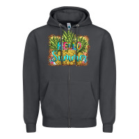 Smoke hello summer pineapple Zipper Hoodie - BarkalooDesign