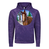 Cloud Purple Horse Christmas Vintage Hoodie - RanaPortraitStore