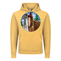 Vintage Mustard Horse Christmas Vintage Hoodie - RanaPortraitStore
