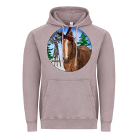 Vintage Zinc Horse Christmas Vintage Hoodie - RanaPortraitStore