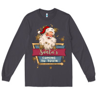 Smoke santa's coming to town Long Sleeve Tee - MaliasSmallBusiness