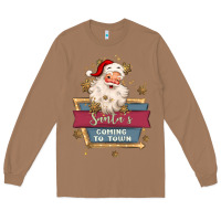 Toasted Coconut santa's coming to town Long Sleeve Tee - MaliasSmallBusiness