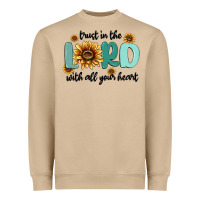 Mushroom trust in the lord with all your heart Heavyweight Sweatshirt - MaliasSmallBusiness