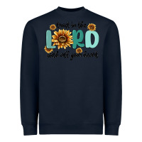 Navy trust in the lord with all your heart Heavyweight Sweatshirt - MaliasSmallBusiness
