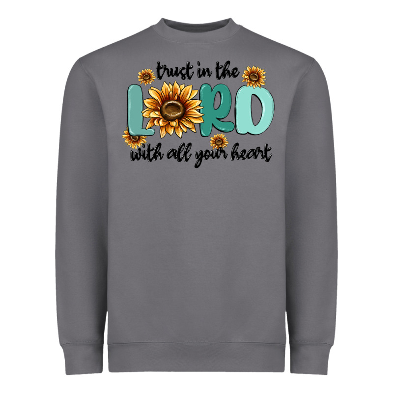Trust In The Lord With All Your Heart Heavyweight Sweatshirt by MaliasSmallBusiness | Teevron