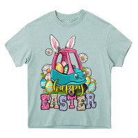Arona Happy Easter toddler car Heavy Core Tee - OliviaCreatesArt