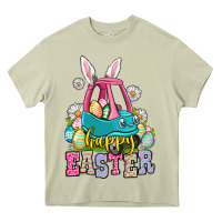 Mossy Happy Easter toddler car Heavy Core Tee - OliviaCreatesArt