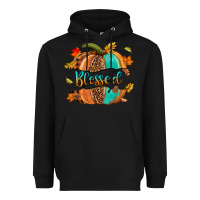 Black Blessed pumpkin Heavyweight Hoodie - NancyCooperArtShop
