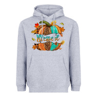 Heather Grey Blessed pumpkin Heavyweight Hoodie - NancyCooperArtShop